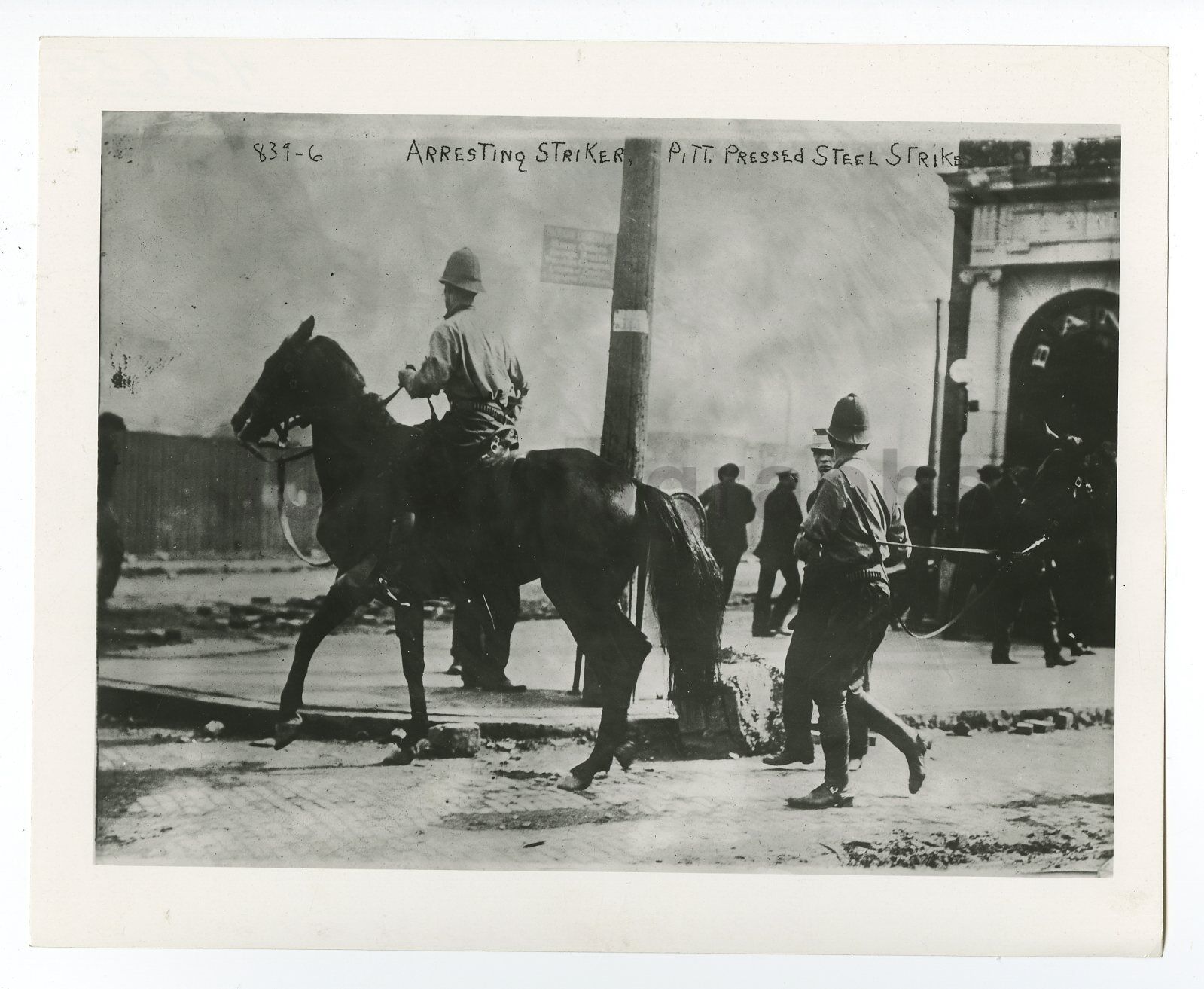 Labor Strikes - Vintage 8x10 Publication Photo Poster paintinggraph - Pittsburgh Steel 1900s