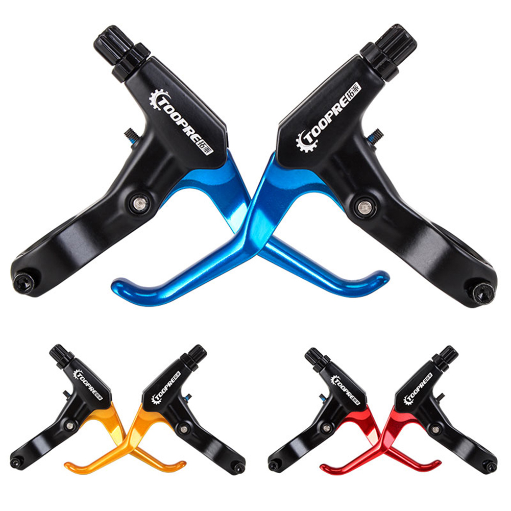 

TOOPRE 1 Pair Mountain Bike Brake Handle Lever Aluminum Alloy Clutch Grip, Blue, 501 Original