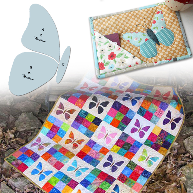 Butterfly Quilt Block Template + Instructions