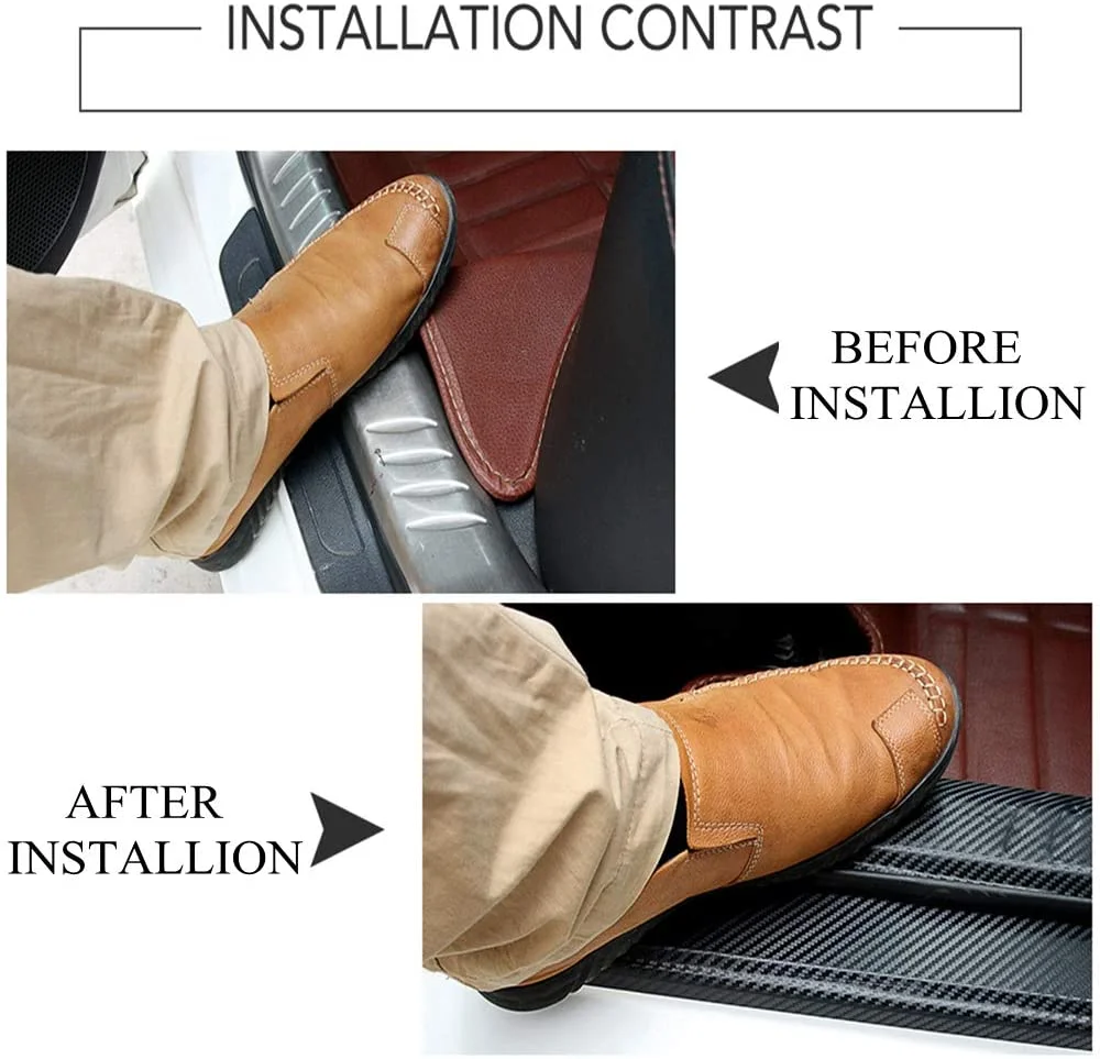 Carbon Fiber Car Threshold Sticker (4PCS)
