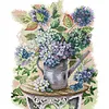 Hydrangea And Butterfly-14CT Stamped Cross Stitch 35*42cm/13.78*16.54in tapestrymarket
