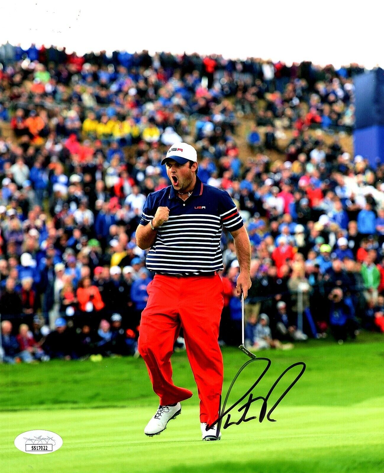 PATRICK REED Autograph SIGNED 8X10 U.S.A. RYDER CUP 2014 Photo Poster painting JSA CERTIFIED