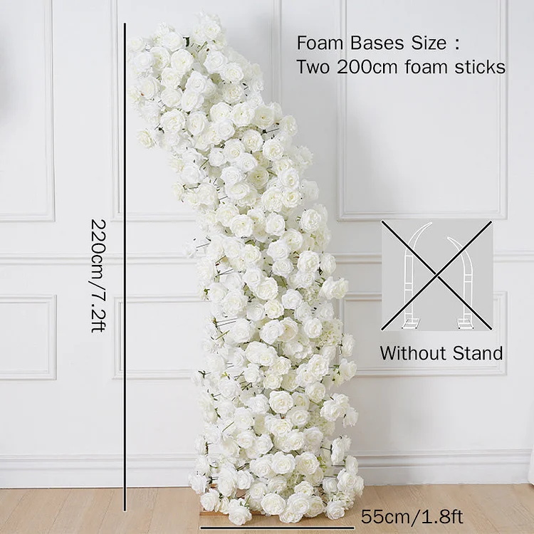 A8267 Table Sofa Runner Wedding Backdrop Horn Arch Frame Decor Arrangement