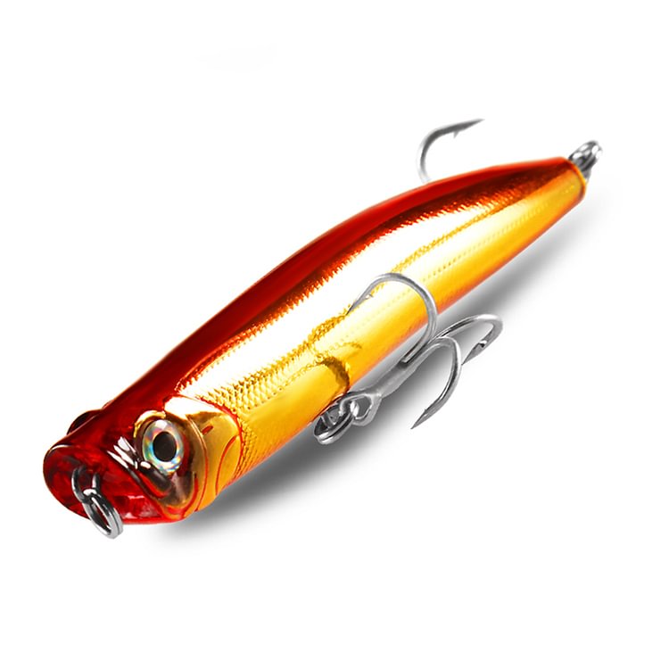 Bearking Professional Wobblers Fishing Fishing Lures  5color For Choose Popper 60mm 7.0g,Hard Bait Pvc Box Crank Bait Minnow Vibration Bait For Ice Fishing Artificial Accessories
