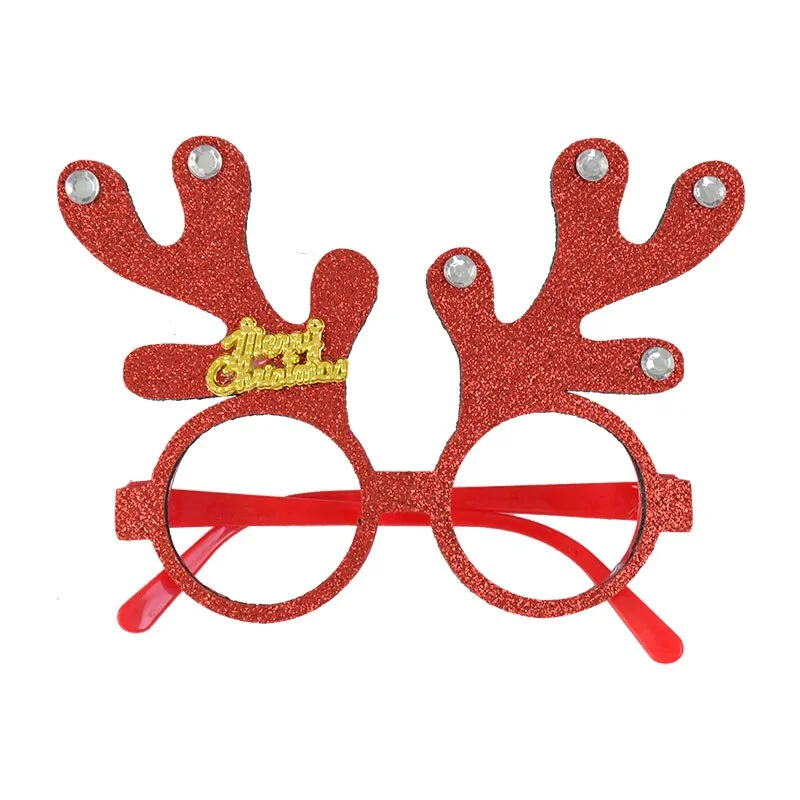 2022 Merry Christmas Glasses Santa Claus Snowman Christmas Decorations For Home Xmas Natal Navidad Decor New Year Kids Gifts