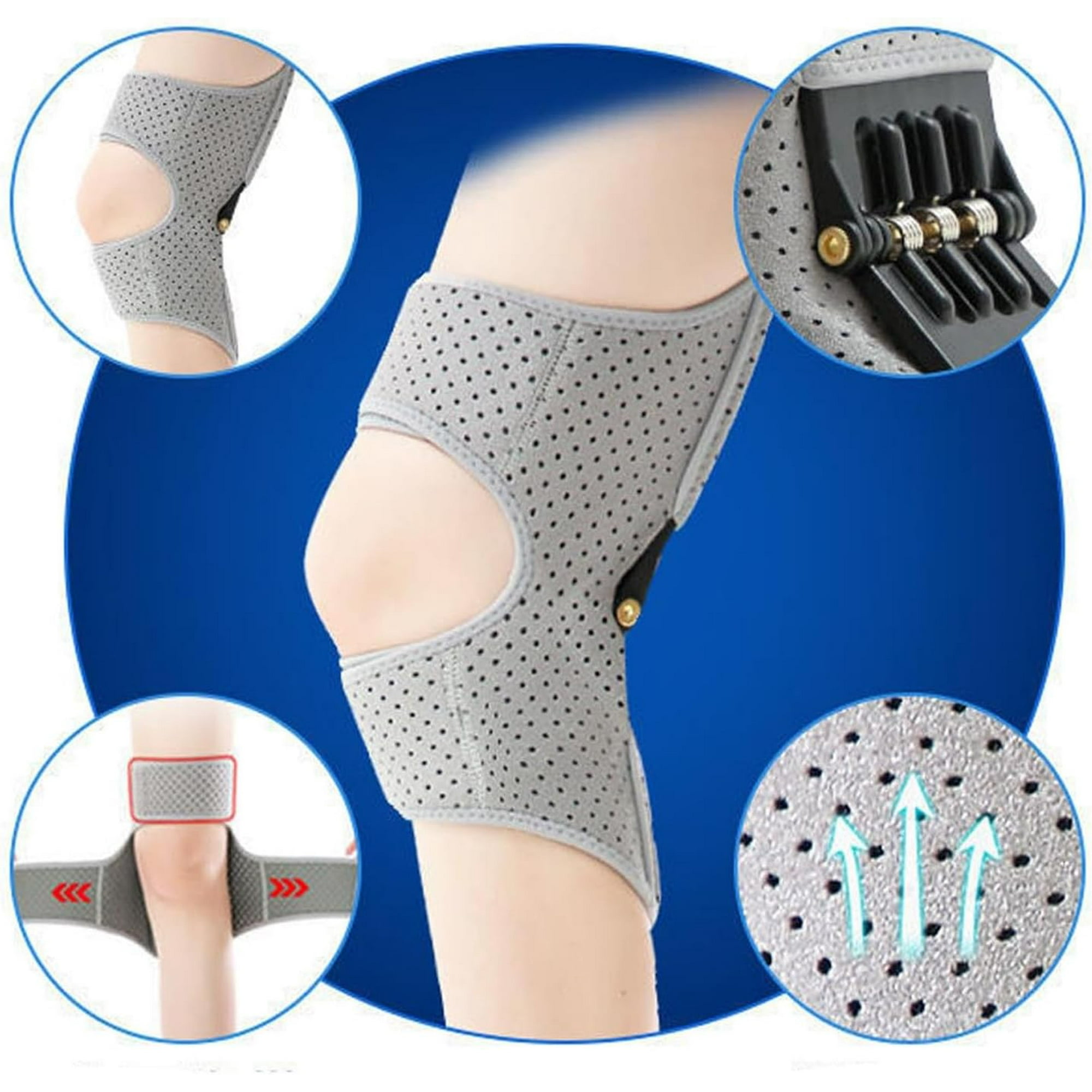 Knee Assistive Device, Knee Booster, Knee Booster Brace Joint Support Spring Stabilizer, for Climbing and Squatting