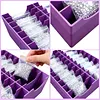 Diamond Art Baggie Holder Large Capacity 20-Grid Diamond Painting Drill Bag Storage Box with Multiple Layers for Organizing Tools Art Supplies And Additions (Purple)