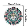 Acrylic Special Shaped Wolf 5D Diamond Painting Hanging Clock Art Craft