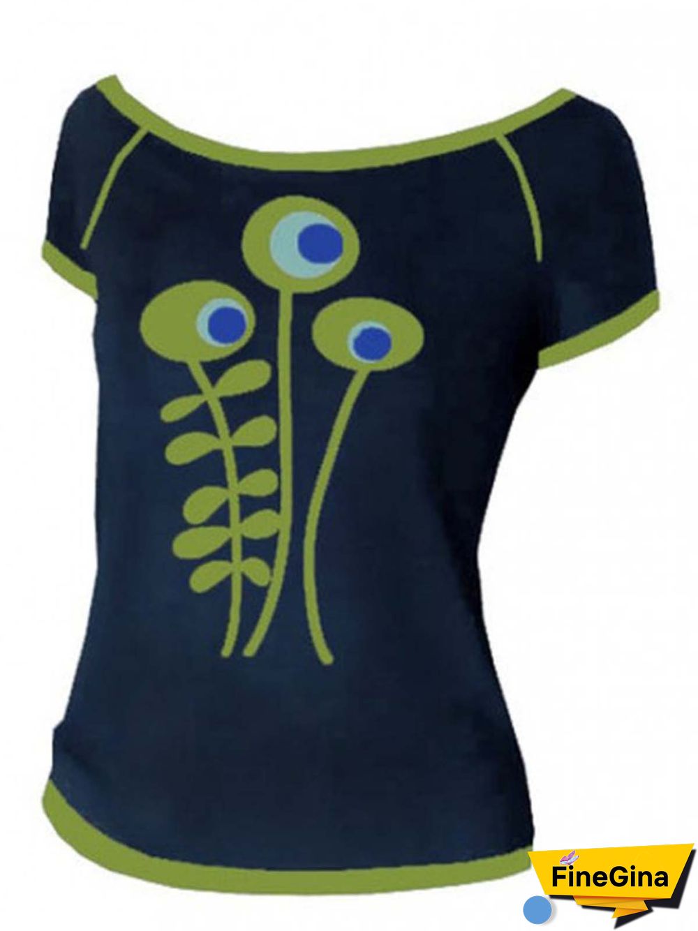 Short Sleeve Cotton-Blend Casual T-shirt