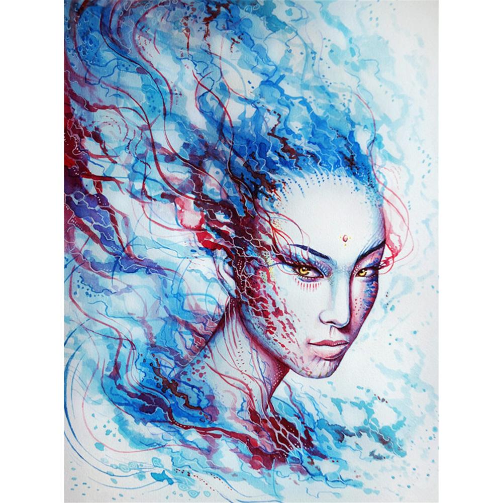 

30*40CM-Color Girl-Round Drill Diamond Painting, 501 Original