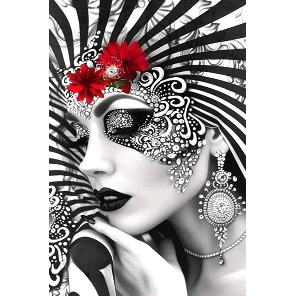 Ghost Woman 40*60cm(canvas) full round drill diamond painting