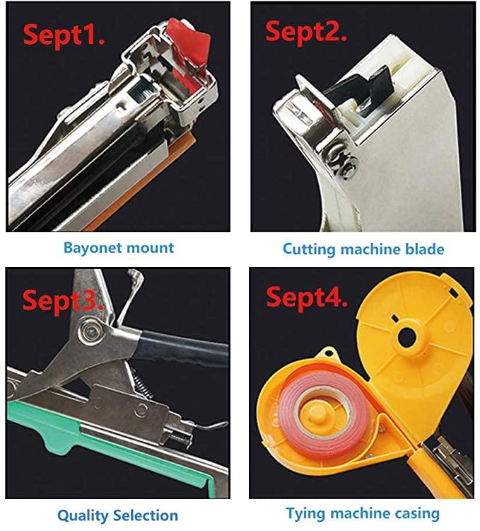 Plant Tying Machine Agriculture Tool for Garden With Tapes