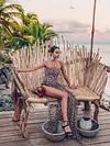 Bandeau Leopard Split-Side Maxi Dress