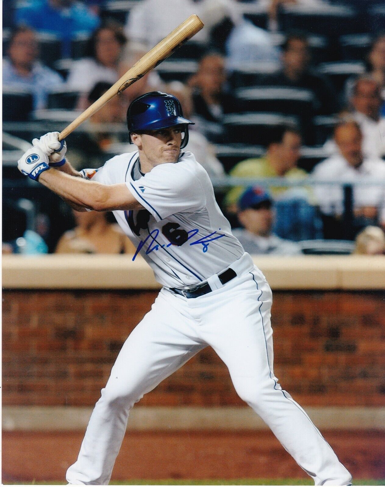 NICK EVANS NEW YORK METS ACTION SIGNED 8x10