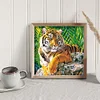 Tiger-11CT Stamped Cross Stitch-40*40cm