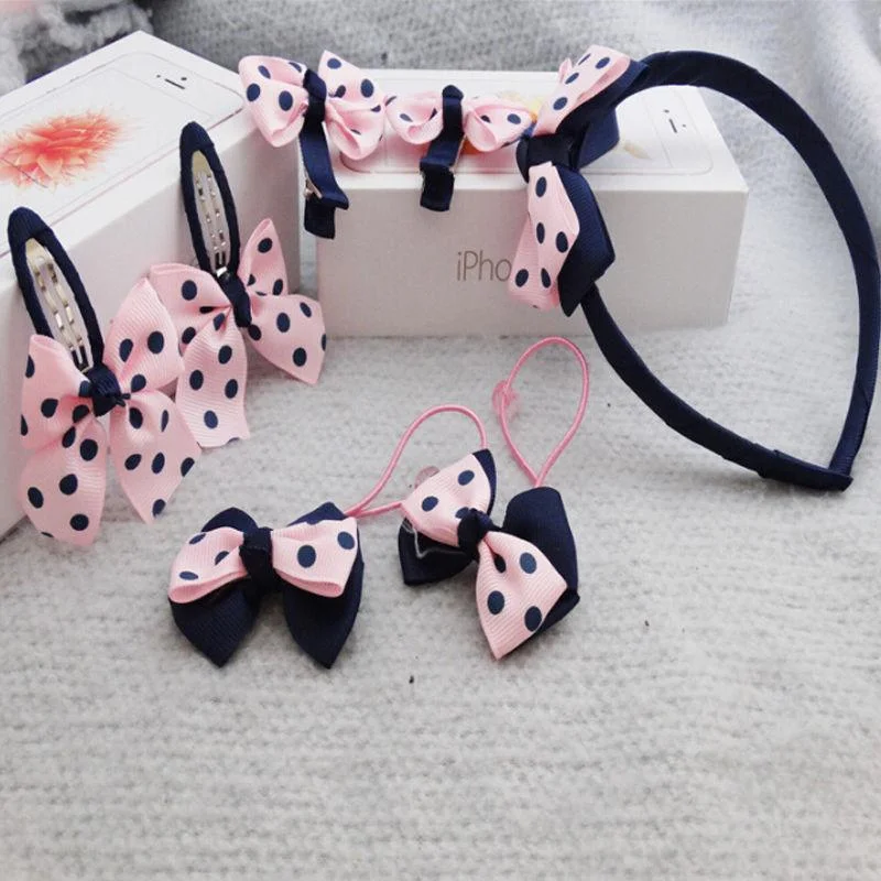 7Pcs/set Kid Girl Infant Baby Headband Bow Flower Hair Band Accessories Headwear Wholesale/ratil