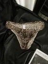 Men's Low Waist Sexy Breathable Leopard Print Briefs
