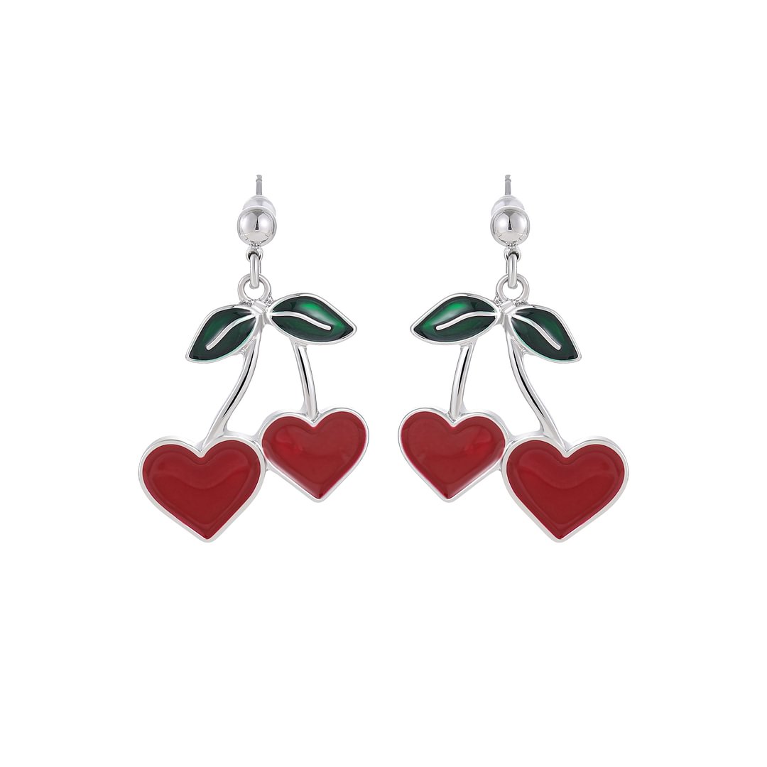 Cherry Hearts Earrings