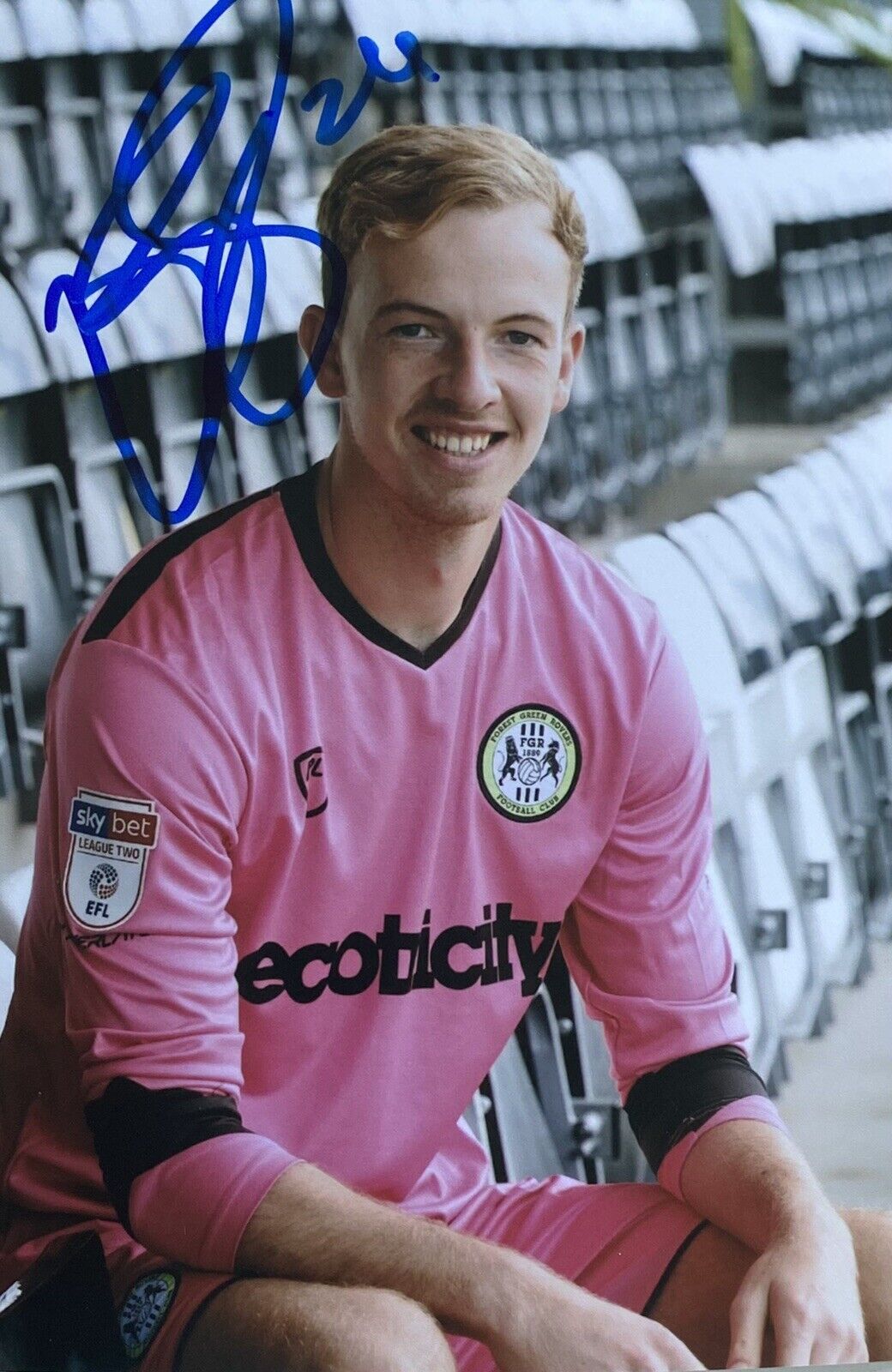 Lewis Thomas Genuine Hand Signed Forest Green Rovers 6X4 Photo Poster painting