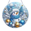Bonhomme de neige de No&euml;l double face - 5d bricolage artisanat pendentif