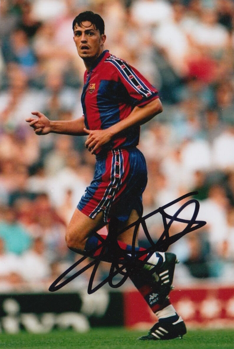 BARCELONA HAND SIGNED OSCAR GARCIA 6X4 Photo Poster painting 2.