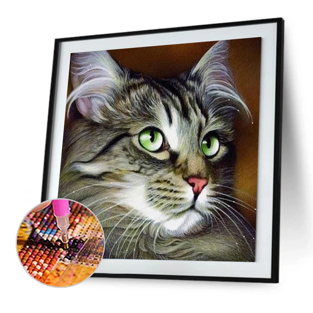 Diamond Painting - Full Round Drill - Cat(30*30cm)