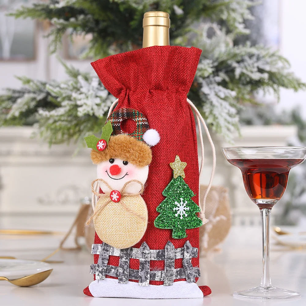 Christmas Decorations Wine Bottle Cover