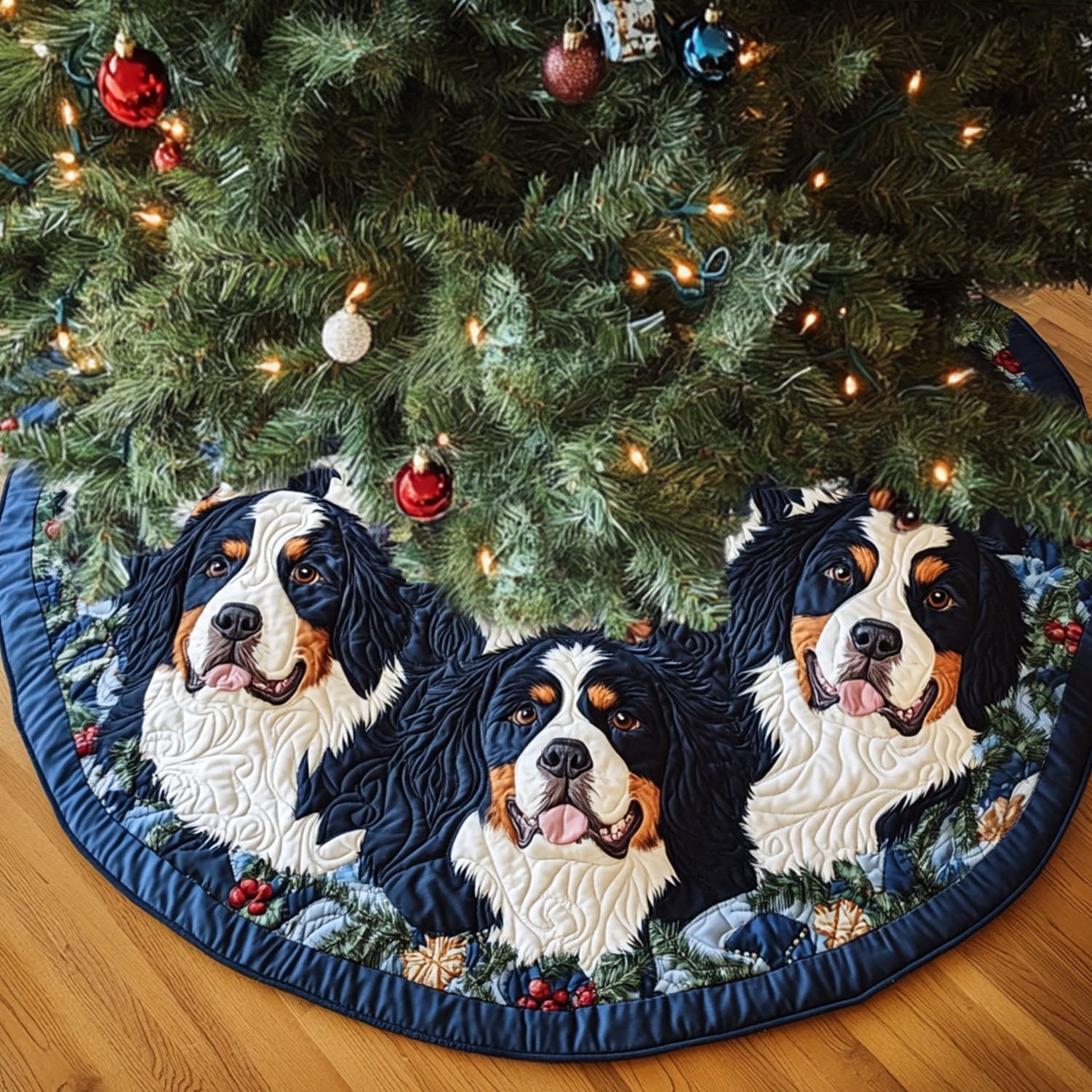 Alpine Protector Quilted Christmas Tree Skirt NCU0PT2585