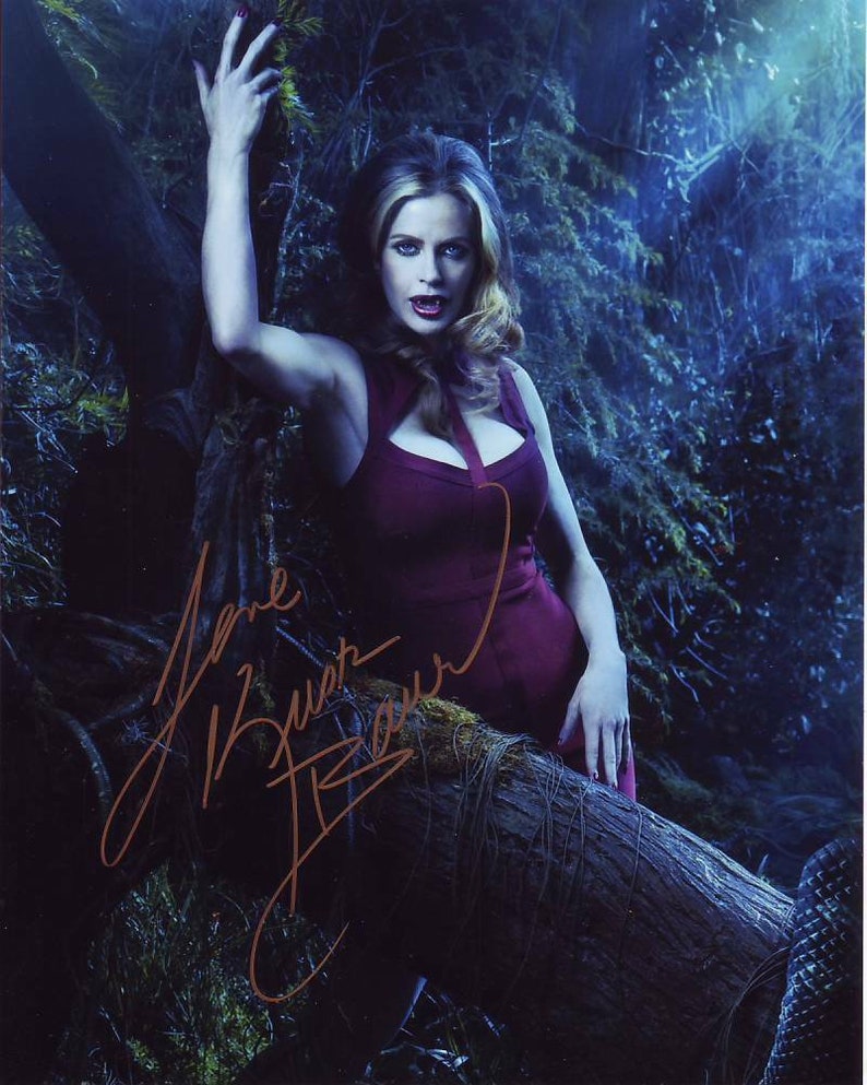 Kristin bauer van straten signed autograph true blood pam de beaufort Photo Poster painting