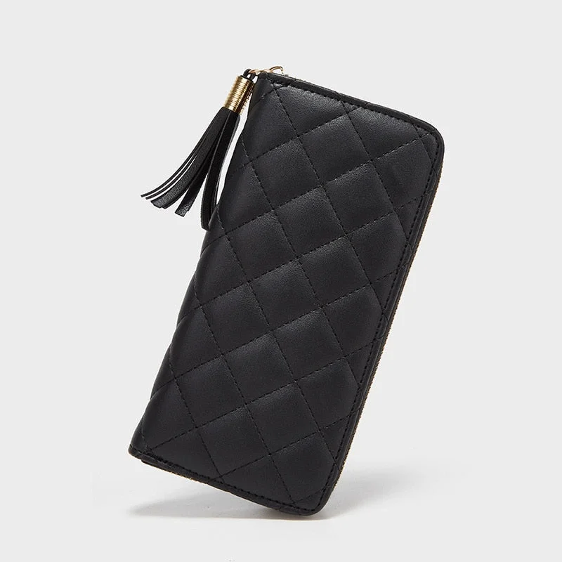 Small Handbags for Women Fashion 2022 Trend New Wallets Pure Color Wool Ball Bow Clutch Bag Women's Long Bag Card Bag Coin Purse