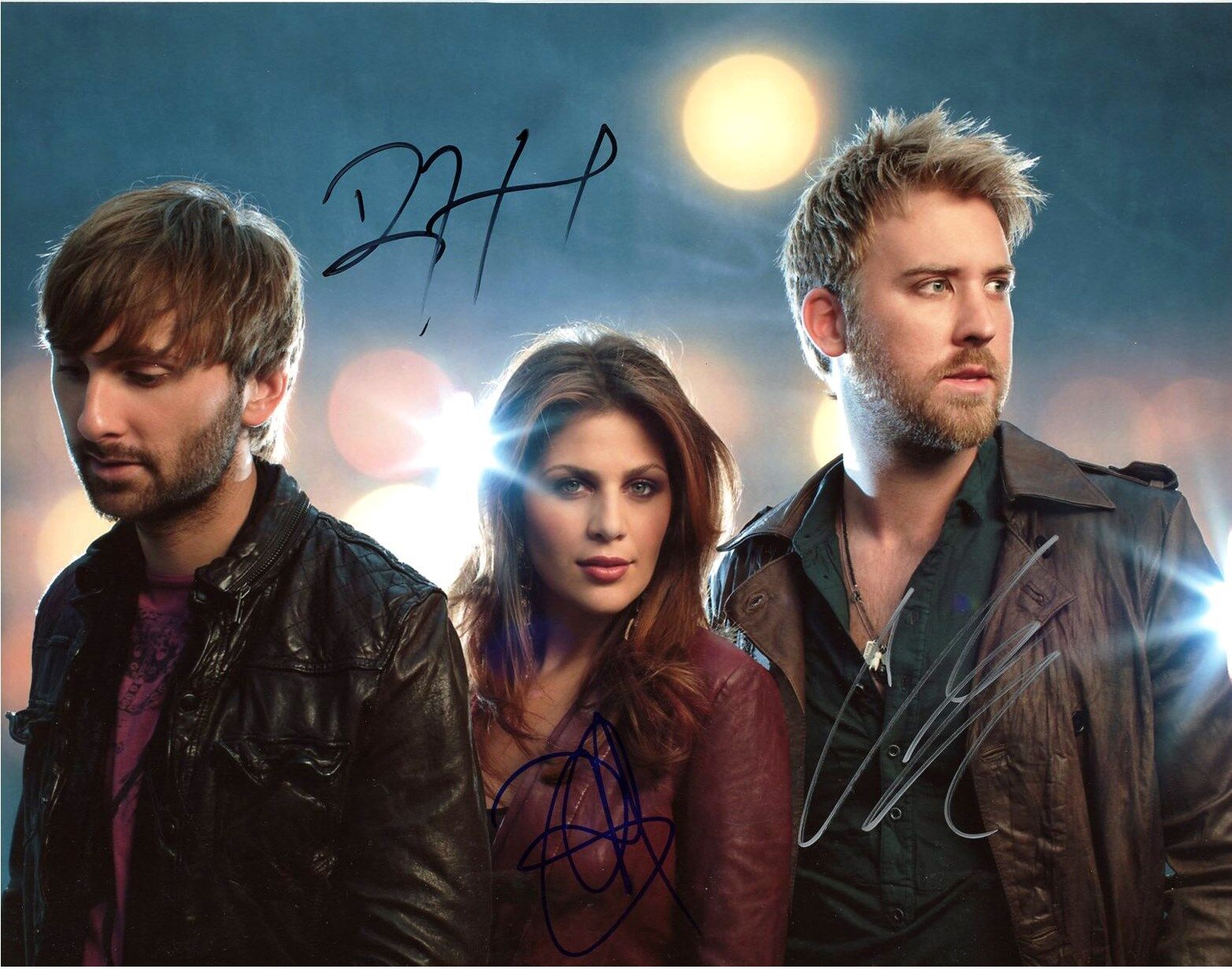 LADY ANTEBELLUM Signed Autographed 11x14 COUNTRY GROUP Photo Poster painting