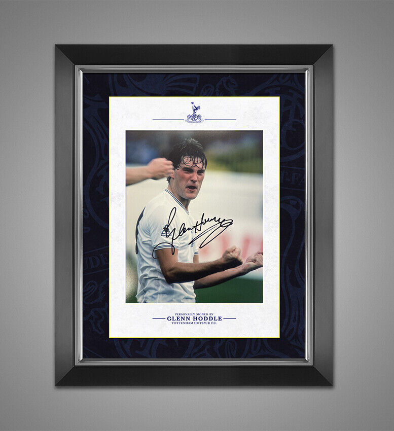 Glenn HODDLE Signed & Framed 10X8 Photo Poster painting Tottenham Hotspur F.C. SPURS AFTAL COA