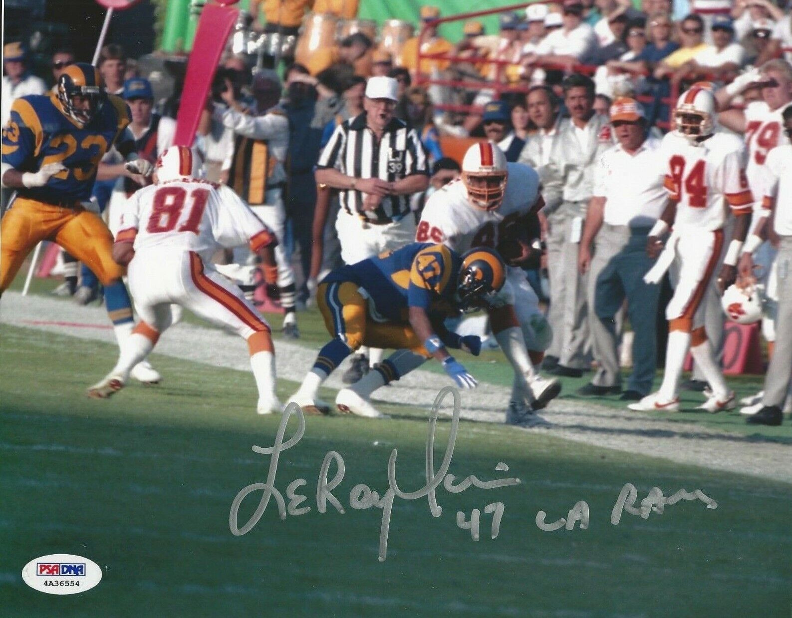 LeRoy Irvin Signed 8x10 Photo Poster painting L.A. Ram