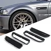 Black 1 Pair Side Grill Grille Fender Vents Replacement for BMW E46 M3 2001-2006
