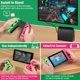 Dinofire Wireless Controller for Nintendo Switch, Controller Joystick for Switch, for Switch L/R Remote with Turbo Macro and 6-axis Gyroscope (Bracket Included)