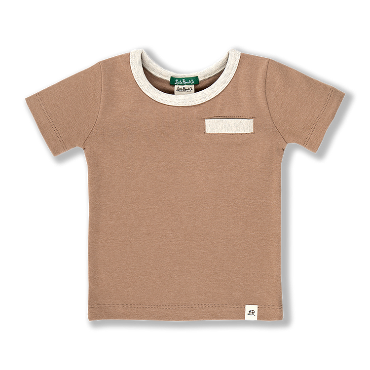 Toffee Short Sleeve Welt Pocket Tee