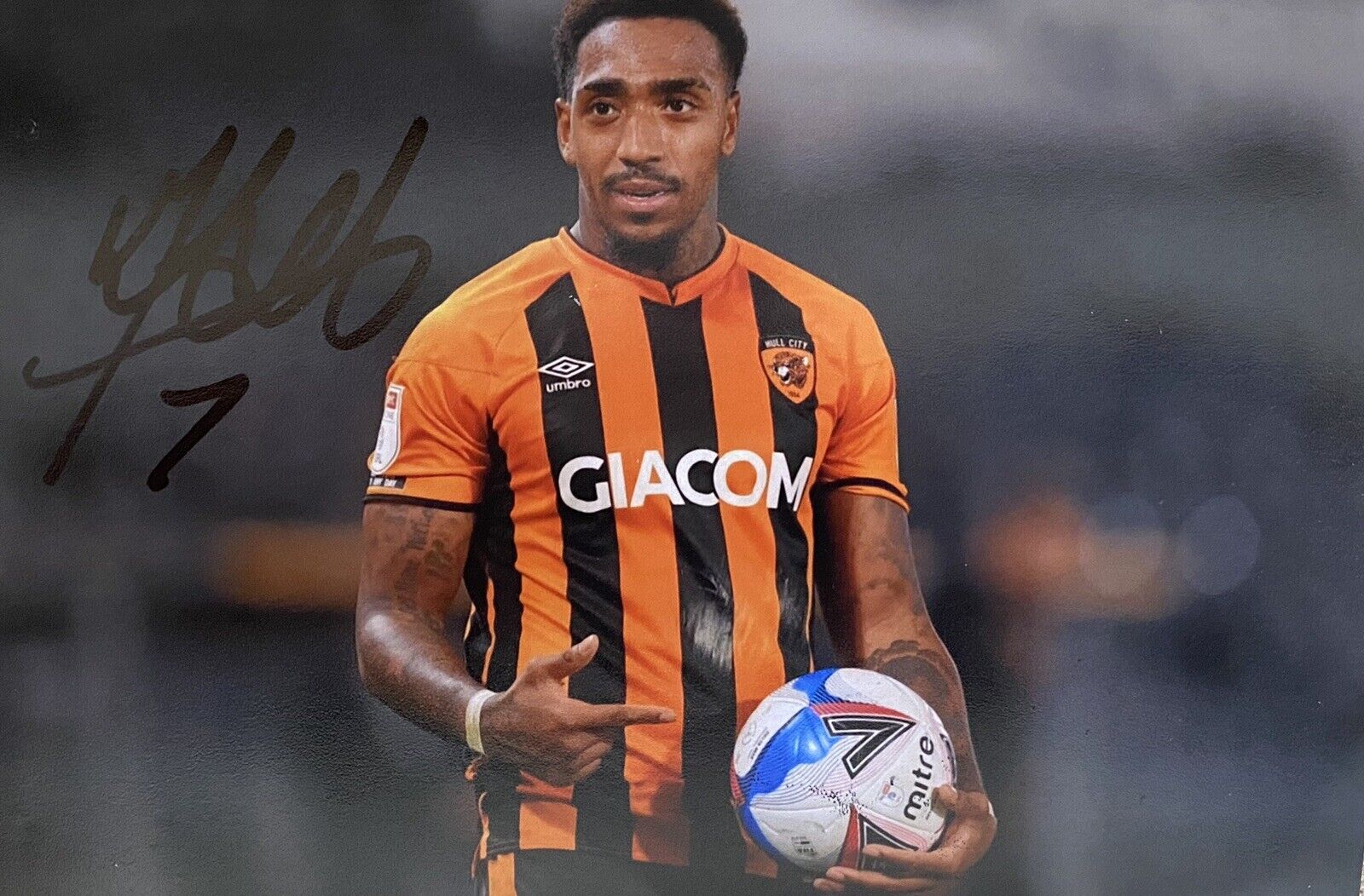 Mallik Wilks Genuine Hand Signed Hull City 6X4 Photo Poster painting 4