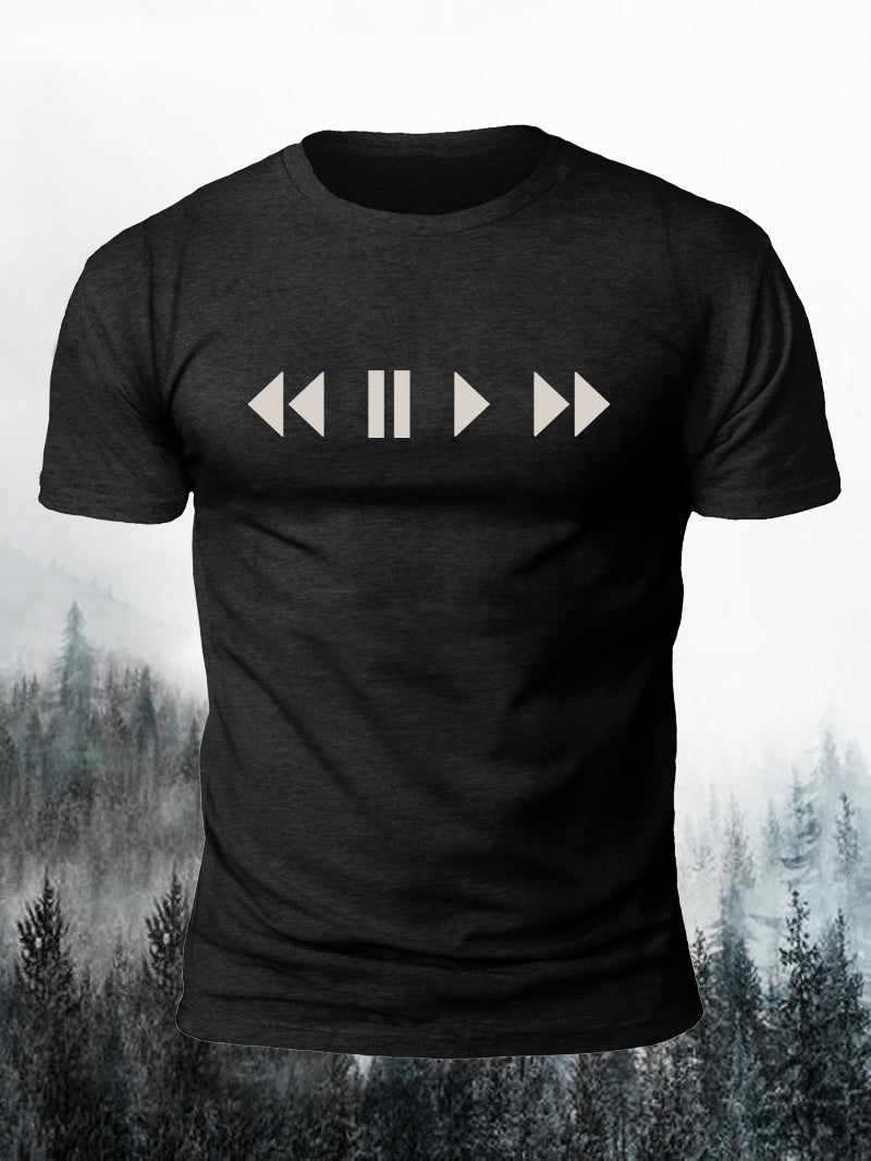 Men's Music Life Short-Sleeved Shirt