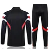 Joyfball 2024/2025 Manchester United Half-Pull Training Suit Black Football Shirt 1:1 Thai Quality