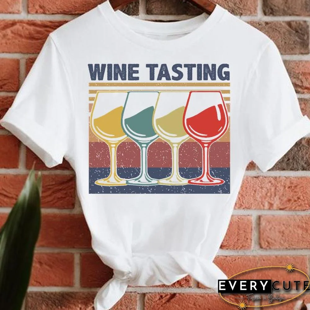 Women Lady Short Sleeve T-Shirts Print Tee Fashion Summer Clothes Female Style New 90S Trend Tshirt Top Graphic T-Shirt