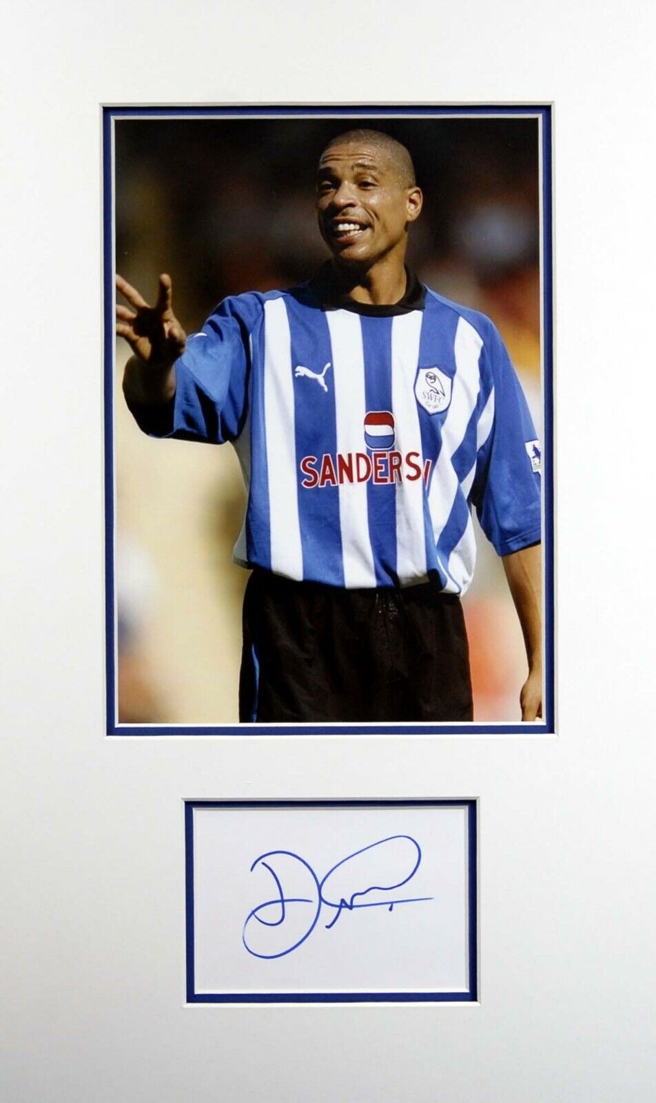 Des WALKER Signed & Mounted 12x8 Photo Poster painting 2 AFTAL COA Sheffield Wednesday SWFC