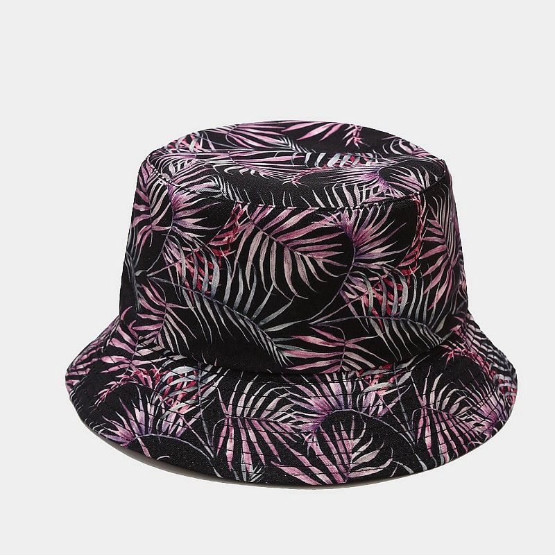 Letclo™ Cotton Flowers Graffiti Print Bucket Hat  letclo Letclo