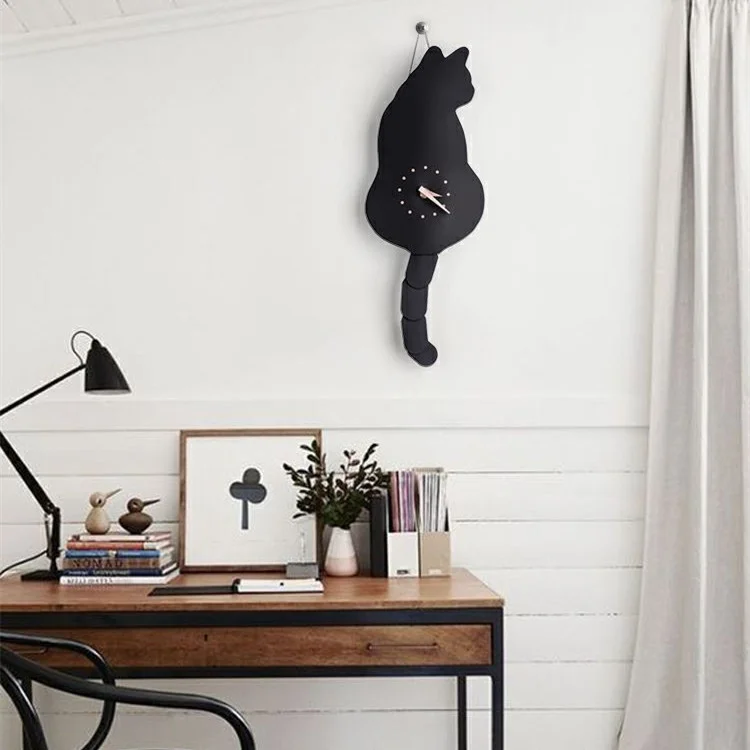 Musedesire Adorable Moving Cat Tail Clock