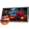 (70*40cm)Halloween Pumpkin Lantern - Full Round Drill Diamond Painting