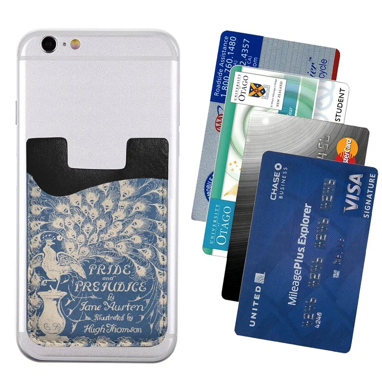 Phone Card Holder, Leather Phone Wallet Stick On, Card Holder for Back of  Phone, Credit Card Holder for Phone Case