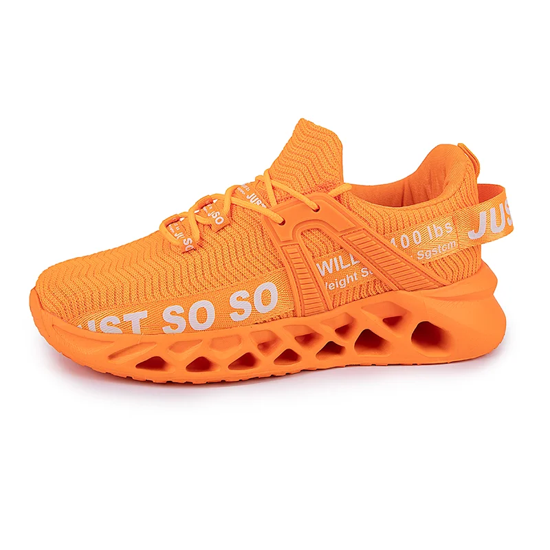Metelo Men's Relieve Foot Pain Cushioning Walking Shoes - Orange