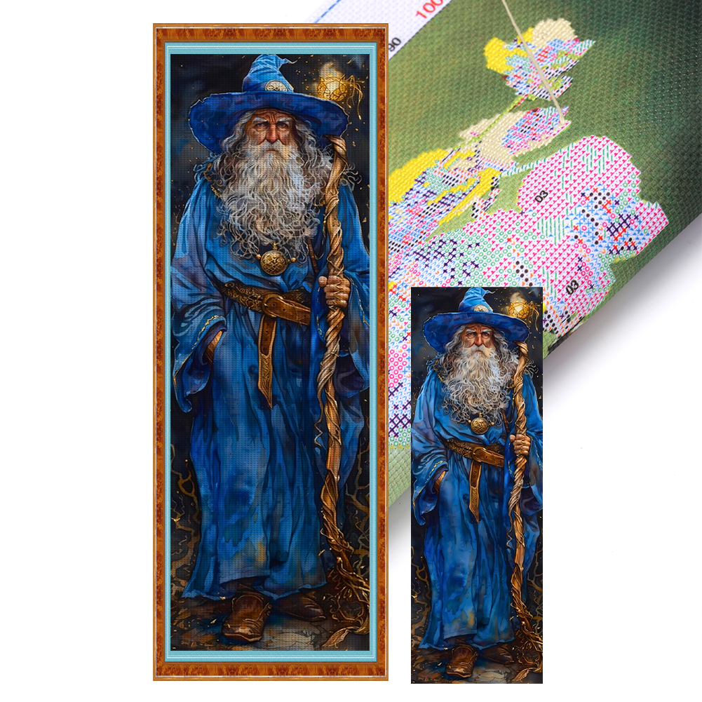Wizard Full 11CT Pre-stamped Canvas(30*90cm) Cross Stitch