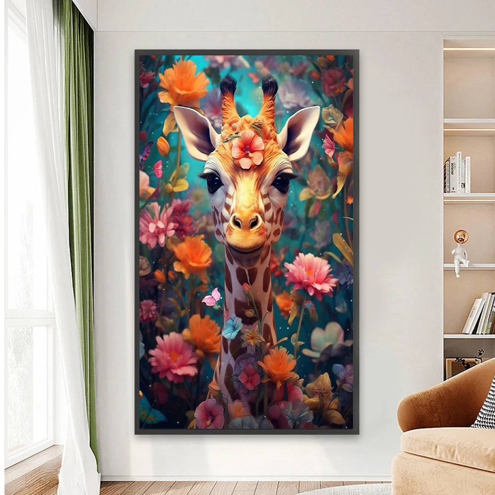 Diamond Painting - Full Square Drill - Giraffe(Canvas|45*75cm)