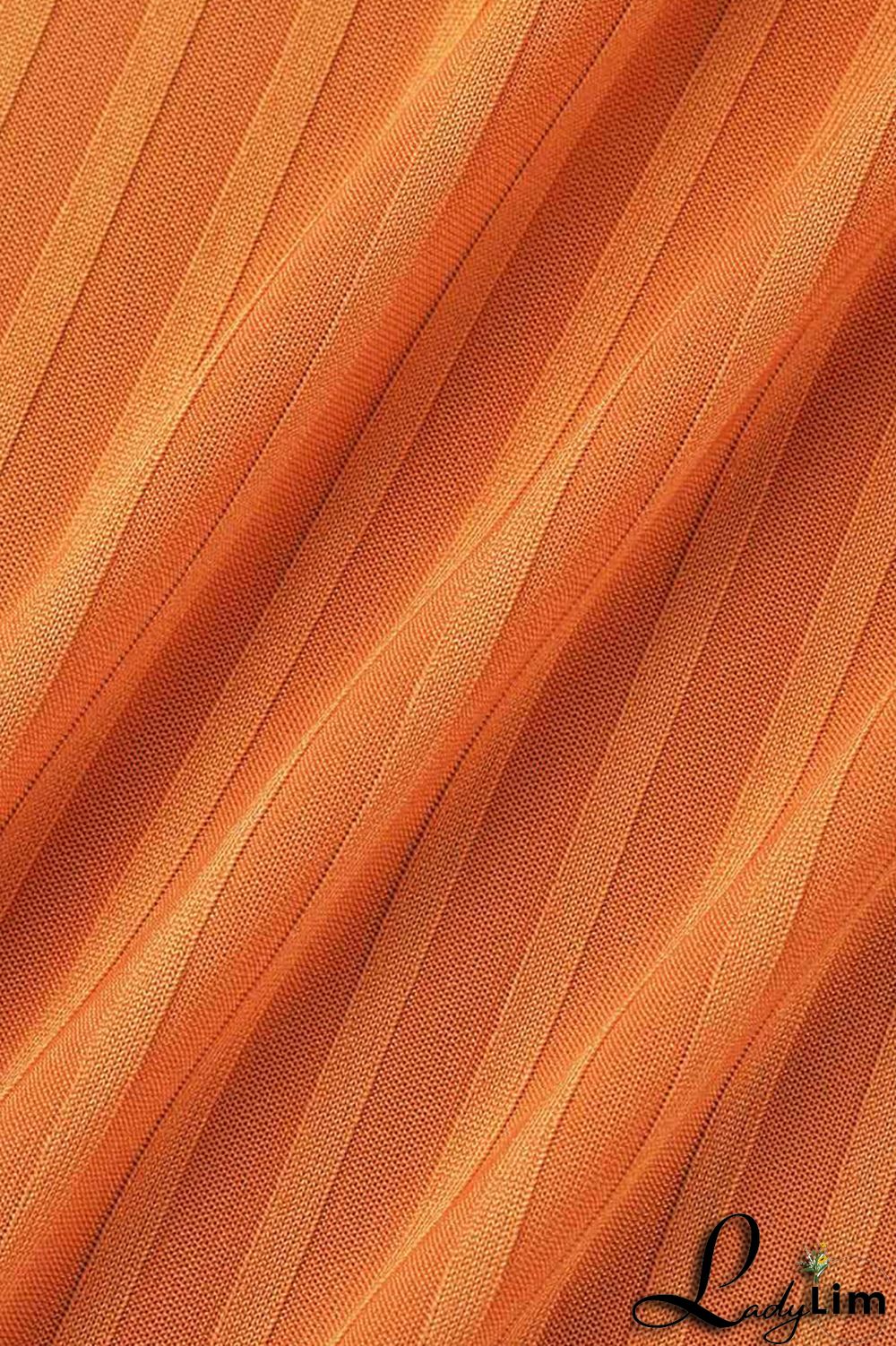 Tangerine Red Casual Solid Patchwork U Neck Plus Size Three Pieces