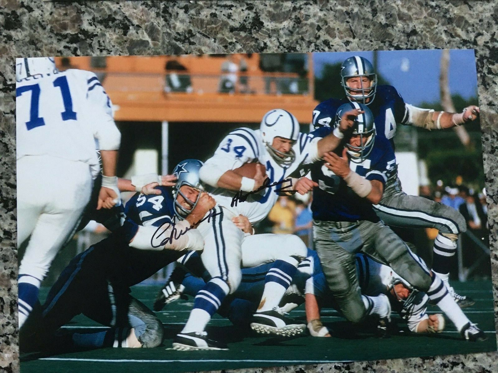 CHUCK HOWLEY DALLAS COWBOYS SUPER BOWL V MVP & SUPER BOWL VI CHAMP SIGNED Photo Poster painting